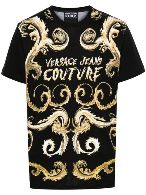 T-shirt uomo maniche corte Versace jeans Couture | 77GAH6SCJS379G89